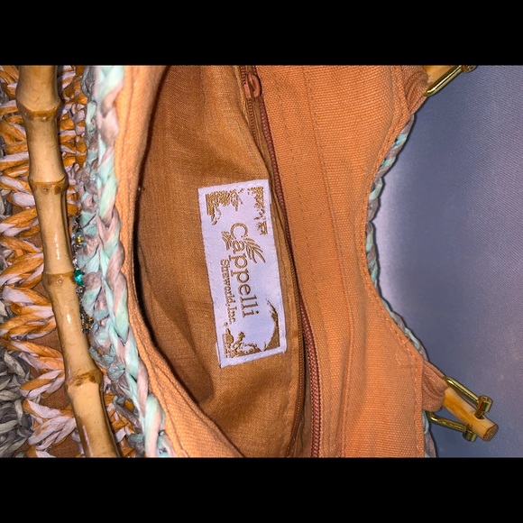 Vintage Cappelli Beach Bag With Bamboo Handles - Picture 3 of 3